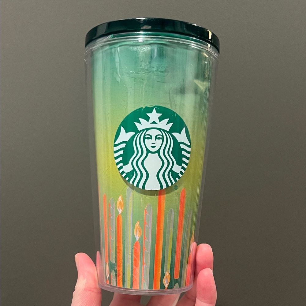 💝 10/$10 💝 [Cracked Inside, No Straw] Starbucks Birthday 16 ounce Cup with Lid